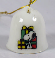 Peanuts Micro Porcelain Bell Ornament - Snoopy's Gifts (Only 1