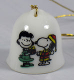 Peanuts Micro Porcelain Bell Ornament - Lucy and Snoopy (Only 1" High!)