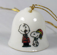 Peanuts Micro Porcelain Bell Ornament - Charlie Brown and Snoopy (Only 1