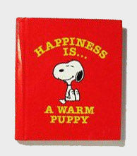 1979 Vintage Miniature Hardback Book - Happiness Is A Warm Puppy