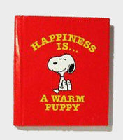 1979 Vintage Miniature Hardback Book - Happiness Is A Warm Puppy
