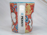 Peanuts Faux Stained Glass Ceramic Mug - Snoopy Jumping