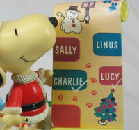 Snoopy Santa North Pole Rotating Musical Figurine (Discolored) - snoopn4pnuts.com