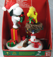 Snoopy and Woodstock Animated and Musical Christmas Display With Blinking Lights