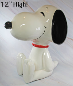 1984 Giant Snoopy Musical Figurine - 12" High!  (Plays Slowly)