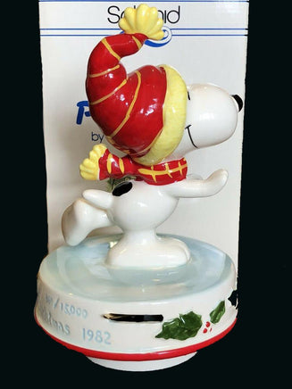 1982 Snoopy Skater Musical and Rotating Figurine - "Perfect Performance" - snoopn4pnuts.com