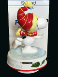 1982 Snoopy Skater Musical and Rotating Figurine - "Perfect Performance"