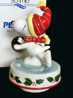 1982 Snoopy Skater Musical and Rotating Figurine - "Perfect Performance" - snoopn4pnuts.com