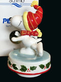 1982 Snoopy Skater Musical and Rotating Figurine - "Perfect Performance"