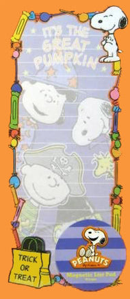 Peanuts Halloween Magnetic Notepad - The Great Pumpkin