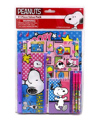 Snoopy BIG 11 - Piece Stationery Set - snoopn4pnuts.com