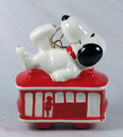 1980 Cable Car Series Christmas Ornament - Snoopy (Near Mint) - snoopn4pnuts.com