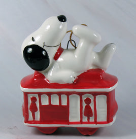 1980 Cable Car Series Christmas Ornament - Snoopy (Near Mint) - snoopn4pnuts.com