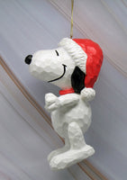 Snoopy "Dimpled" and Jointed Christmas Ornament / Hanging Figurine - RARE! - snoopn4pnuts.com