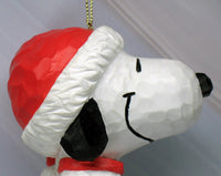 Snoopy "Dimpled" and Jointed Christmas Ornament / Hanging Figurine - RARE! (NEAR MINT) - snoopn4pnuts.com
