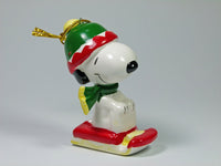 1987 Sledding Snoopy Christmas Ornament