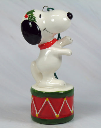 1978 Snoopy On Drum Ornament - snoopn4pnuts.com