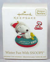 2011 WINTER FUN WITH SNOOPY #14 Miniature Christmas Ornament