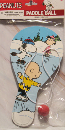 Peanuts Wood Paddle Ball - Fun On The Ice - snoopn4pnuts.com