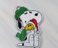 Snoopy and Woodstock Winter Hats Patch