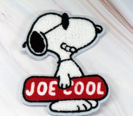 Joe Cool Snoopy Large Furry Patch - snoopn4pnuts.com