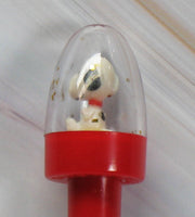 Snoopy Snow Globe Ball Point Pen (No Water In Globe) - snoopn4pnuts.com