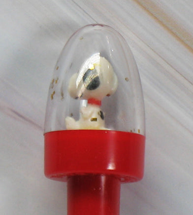 Snoopy Snow Globe Ball Point Pen (No Water In Globe) - snoopn4pnuts.com