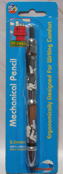 Peanuts Ergonomic Mechanical Retractible Pencil - Snoopy and Woodstock - snoopn4pnuts.com
