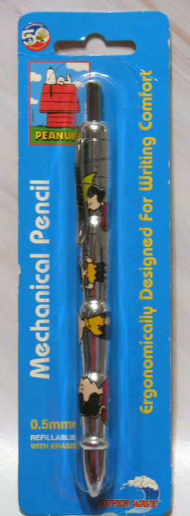 Peanuts Ergonomic Mechanical Retractible Pencil - Lucy and Charlie Brown Football/Baseball - snoopn4pnuts.com