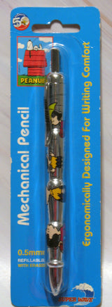 Peanuts Ergonomic Mechanical Retractible Pencil - Lucy and Charlie Brown Football/Baseball - snoopn4pnuts.com