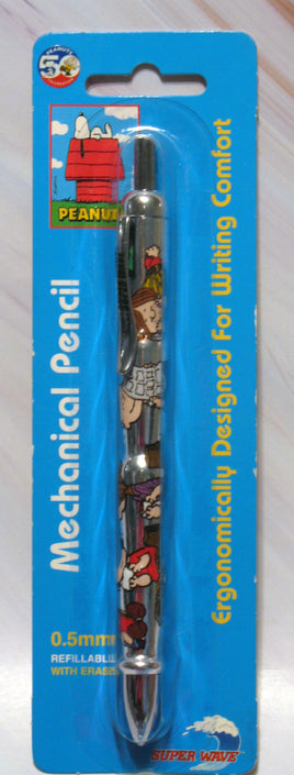 Peanuts Ergonomic Mechanical Retractible Pencil - The Gang (Includes Marcie, Peppermint Patty, and Linus) - snoopn4pnuts.com