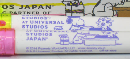 Universal Studios Japan Snoopy Fluorescent Highlighter Set - snoopn4pnuts.com