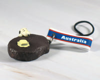 Snoopy Country PVC Cell Phone Charm - Australia  (Or Hang It On A Key Ring)