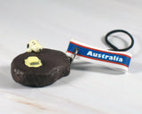 Snoopy Country PVC Cell Phone Charm - Australia  (Or Hang It On A Key Ring)