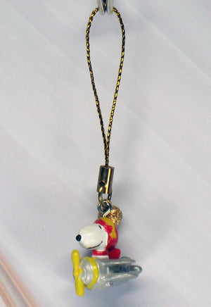 Flying Ace Mini PVC Christmas Ornament With Metal Bell - snoopn4pnuts.com