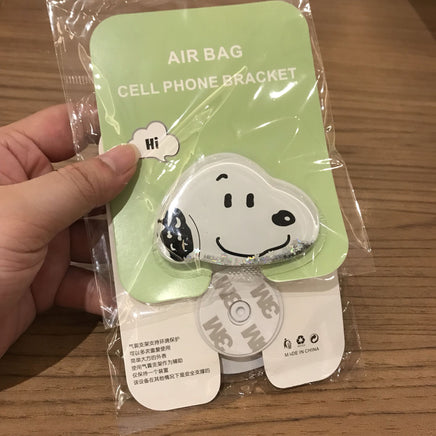 Peanuts Pop Socket Cell Phone Holder With Holographic Star - Shaped Snow - Snoopy and Charlie Brown - snoopn4pnuts.com