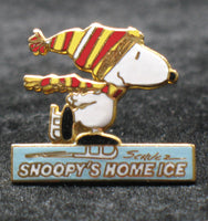 Snoopy's Home Ice Cloisonne Pin - RARE!