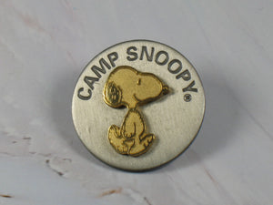 Camp Snoopy Engraved Enamel Pin