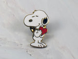 Snoopy's Heart Cloisonne Pin / Tie Tack (Small)