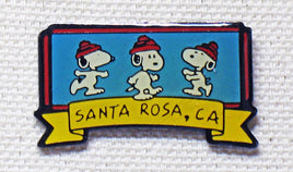 Snoopy Santa Rosa, CA Enamel Pin - snoopn4pnuts.com