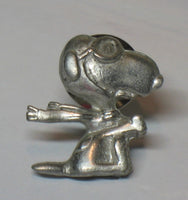 Snoopy Flying Ace Solid Pewter Tie Tack
