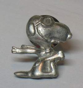 Snoopy Flying Ace Solid Pewter Tie Tack - snoopn4pnuts.com