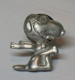 Snoopy Flying Ace Solid Pewter Tie Tack