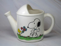 Snoopy Vintage 7" Watering Can Planter (Flaws) - snoopn4pnuts.com