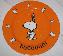 Snoopy Halloween Melamine Luncheon Plate - BOOOOOO! - snoopn4pnuts.com