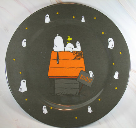 Snoopy Halloween Melamine Dinner Plate - BOOO! - snoopn4pnuts.com