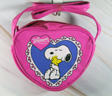 Snoopy Vinyl Heart-Shaped Shoulder Purse - ON SALE!