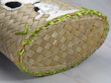 Snoopy Hand Woven Basket-Style Purse - Unique!