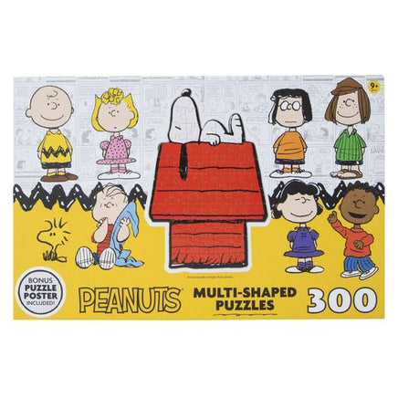 Peanuts 300 Multi - Piece Jigsaw Puzzle Set Plus FREE Poster - Build 9 Individual Character Puzzles! - snoopn4pnuts.com