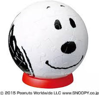 Peanuts Snoopy Spherical Puzzle Ball Jigsaw Puzzle - Completed and Ready To Display! - snoopn4pnuts.com